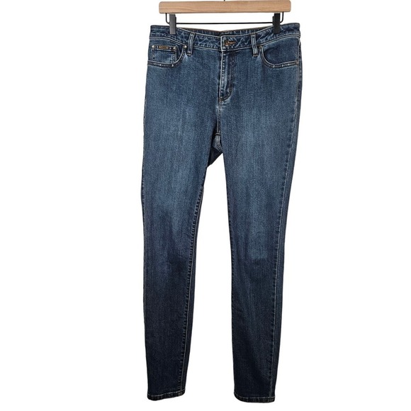 Prana Sienna Mid Rise‎ Jeans 12 /31 Tall Denim Skinny Medium Wash - Picture 3 of 9